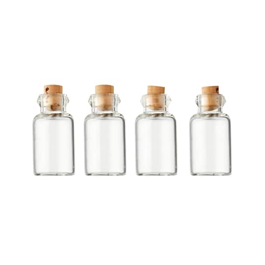 12 Packs: 4 ct. (48 total) Mini Bottles with Corks by Make Market&#xAE;